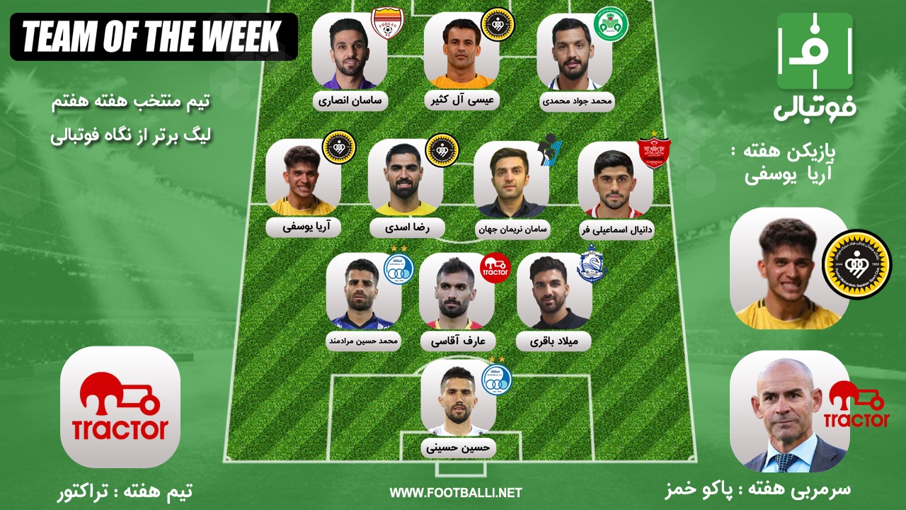 تیم منتخب هفته هفتم؛ لحظه طلایی