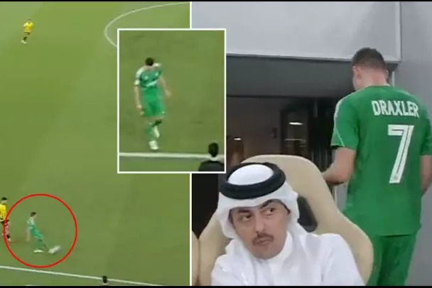 تعجب هواداران از خروج ناگهانی درکسلر در زمین در بازی الاهلی و قطر اسسی