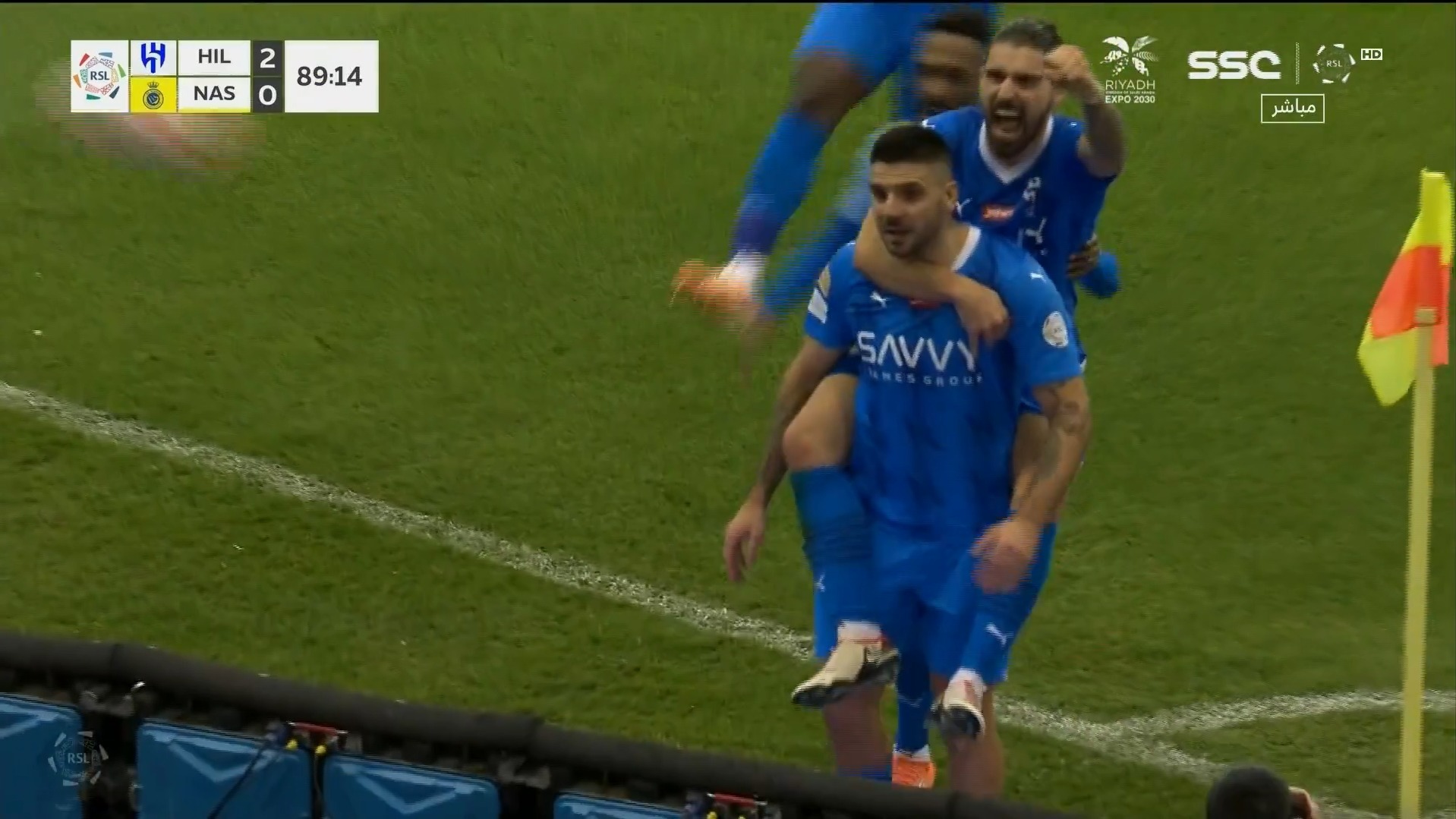 گل دوم الهلال به النصر (میتروویچ)