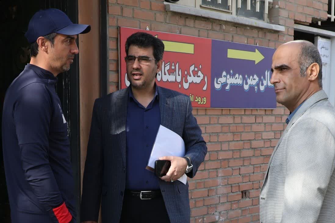 گزارش تصویری/ حضور حمیدرضا بایندریان در تمرین نساجی، پنجشنبه 16 آذر