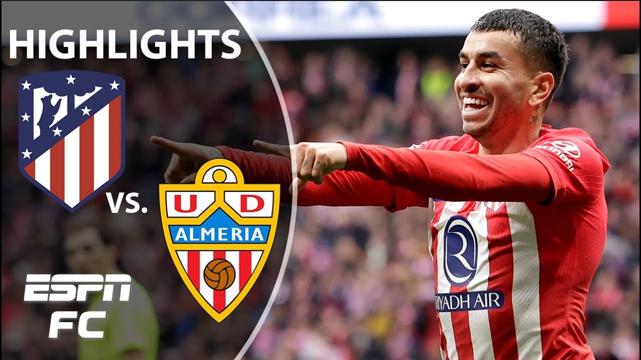 خلاصه بازی اتلتیکو مادرید 2-1 آلمریا