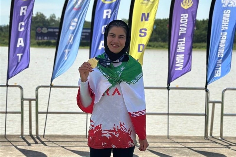 سومین مدال طلای ایران در رویینگ زیر ۲۳ سال آسیا