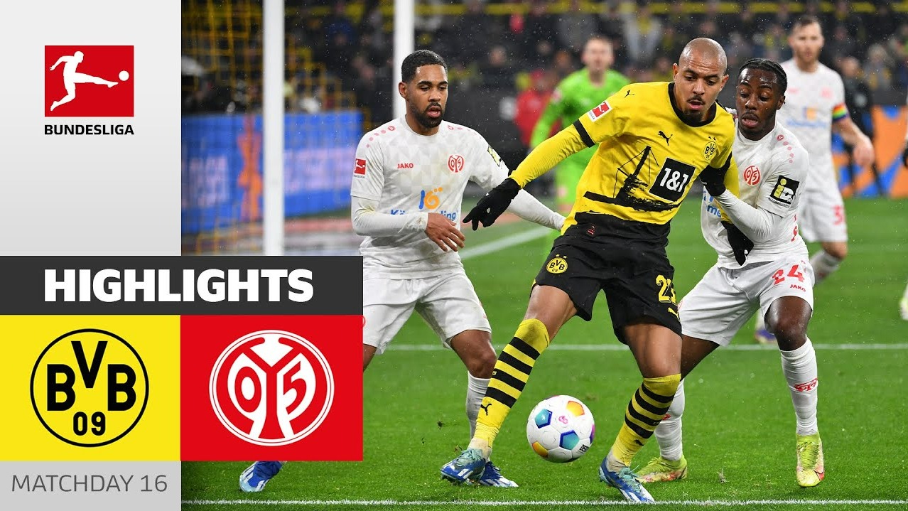 خلاصه بازی دورتموند 1-1 ماینتس