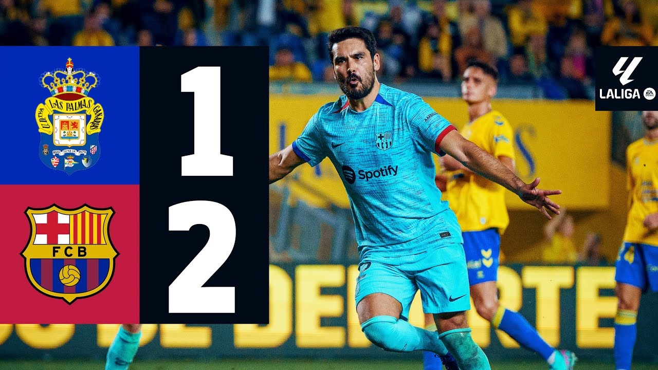 بازی کامل لاس پالماس 1-2 بارسلونا