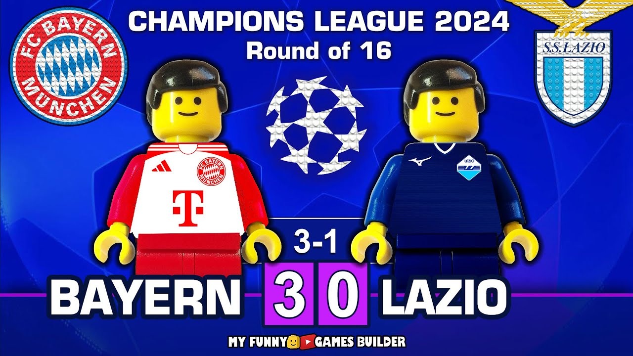 شبیه سازی بازی بایرن مونیخ 3-0 لاتزیو با عروسک لگو