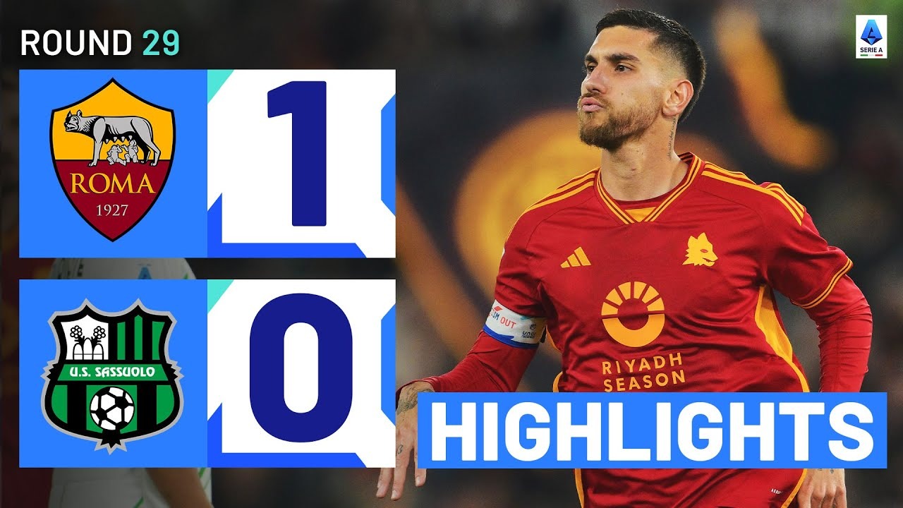 خلاصه بازی رم 1-0 ساسولو (گل زیبای پلگرینی)