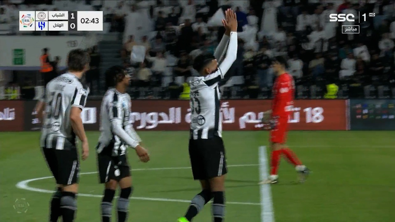 گل اول الشباب به الهلال (موصاب الجوویر)