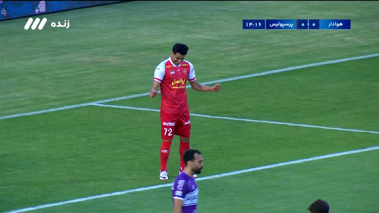گل اول پرسپولیس به هوادار (عیسی آل کثیر)