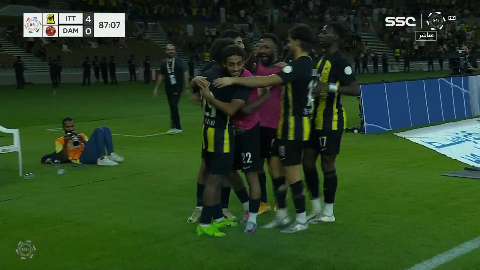 گل چهارم الاتحاد به ضمک (الشمراني)