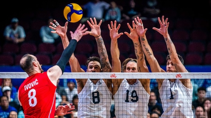 خلاصه بازی کانادا 3-1 آمریکا (لیگ ملت های والیبال 2024)