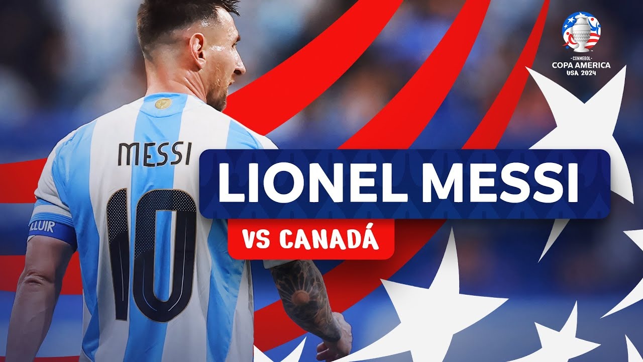 عملکرد لیونل مسی در بازی آرژانتین 2-0 کانادا