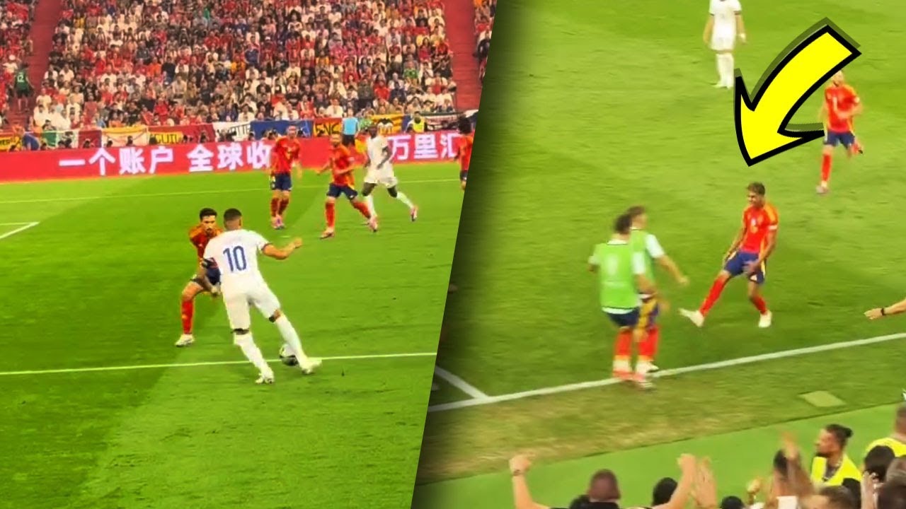 گلهای بازی اسپانیا 2-1 فرانسه از زاویه دوربین تماشاگران
