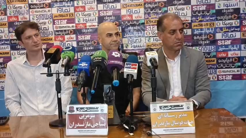 اختصاصی/ نشست خبری مصطفی صداقت مربی نساجی قبل از بازی با فولاد
