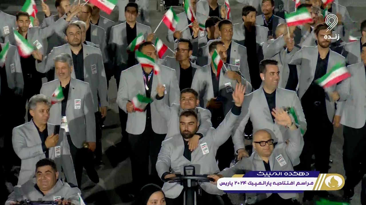 ورود کاروان ایران در مراسم افتتاحیه پارالمپیک 2024
