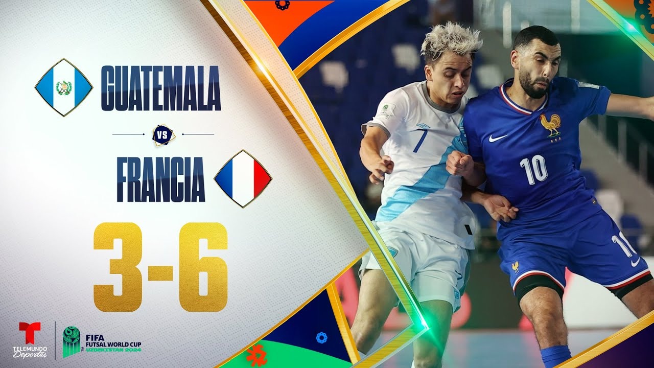خلاصه بازی فوتسال گواتمالا 3-6 فرانسه (جام جهانی فوتسال 2024)