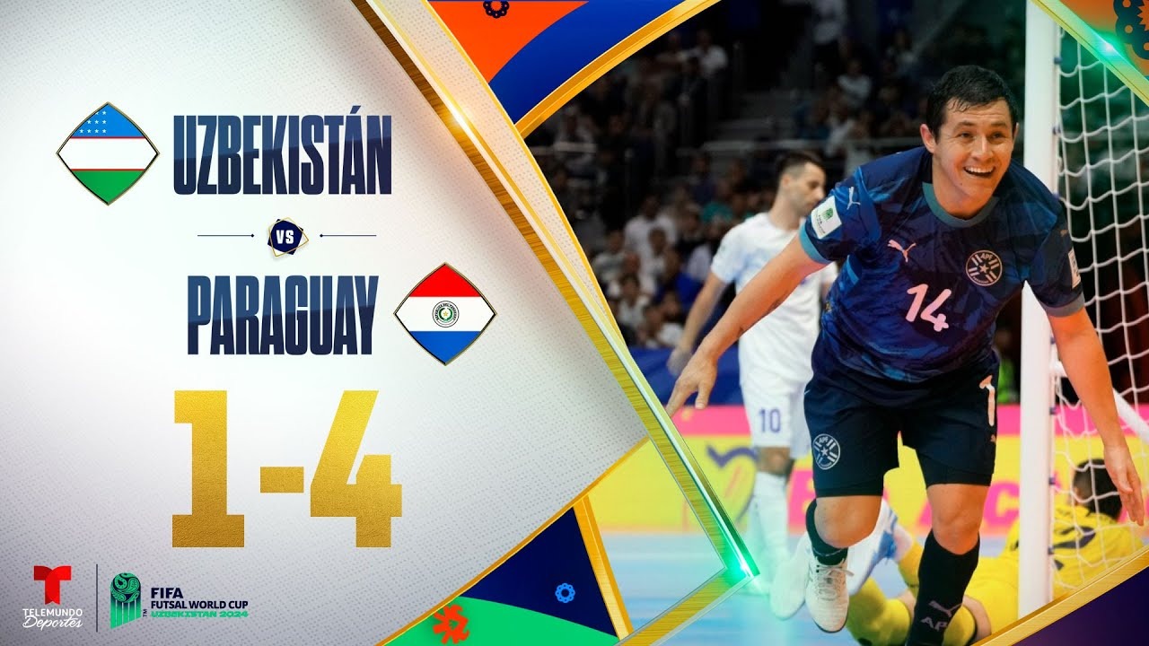 خلاصه بازی فوتسال ازبکستان 1-4 پاراگوئه (جام جهانی فوتسال 2024)