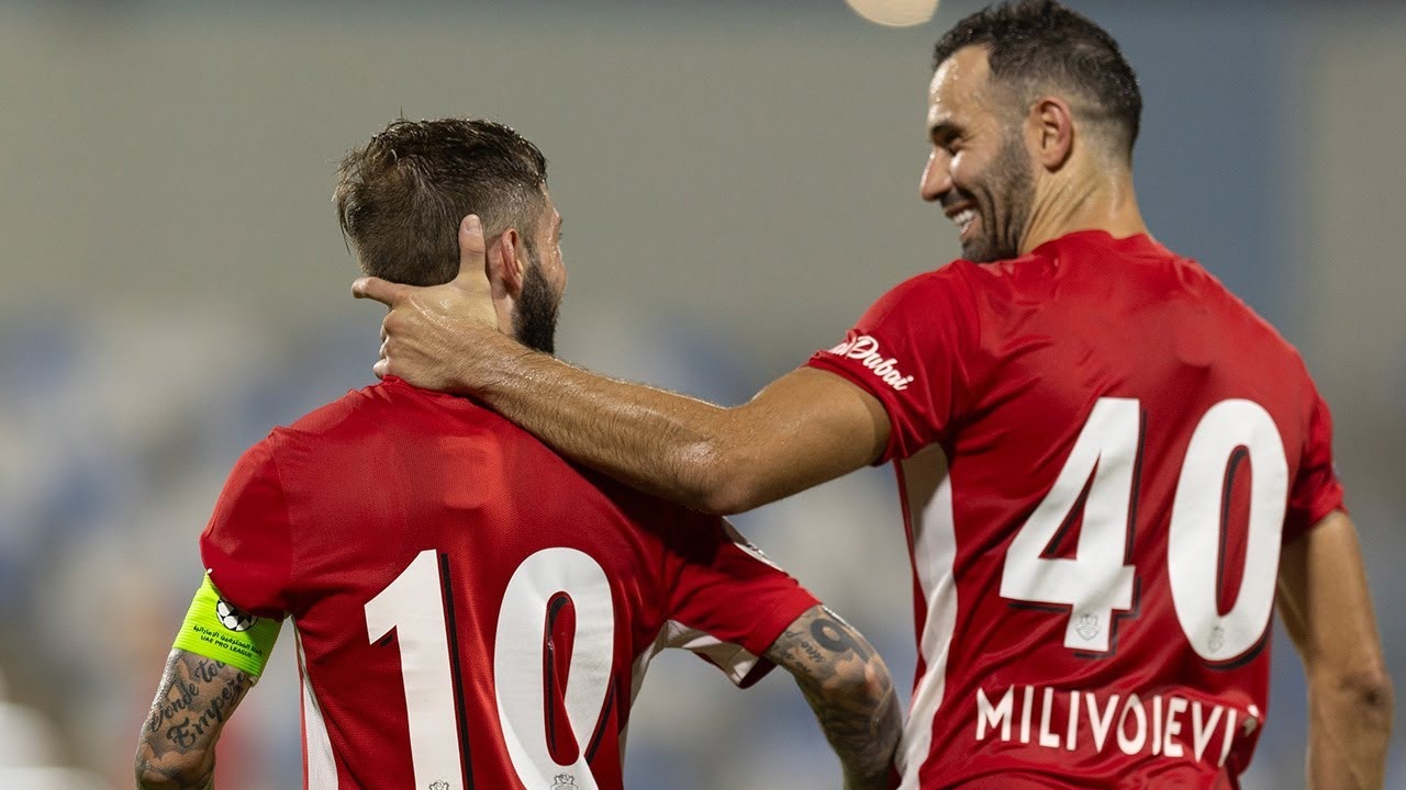 خلاصه بازی العروبه 1-4 شباب الاهلی امارات (پنالتی از دست رفته آزمون)