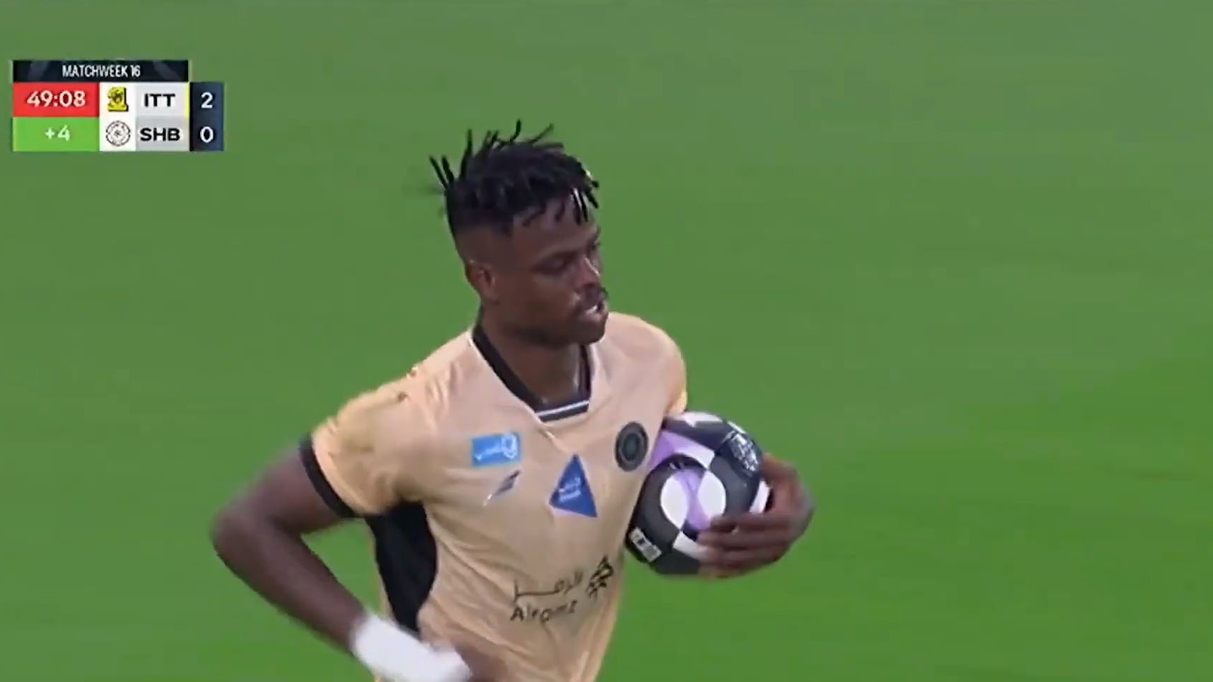 گل اول الشباب به الاتحاد (هارون کامارا)