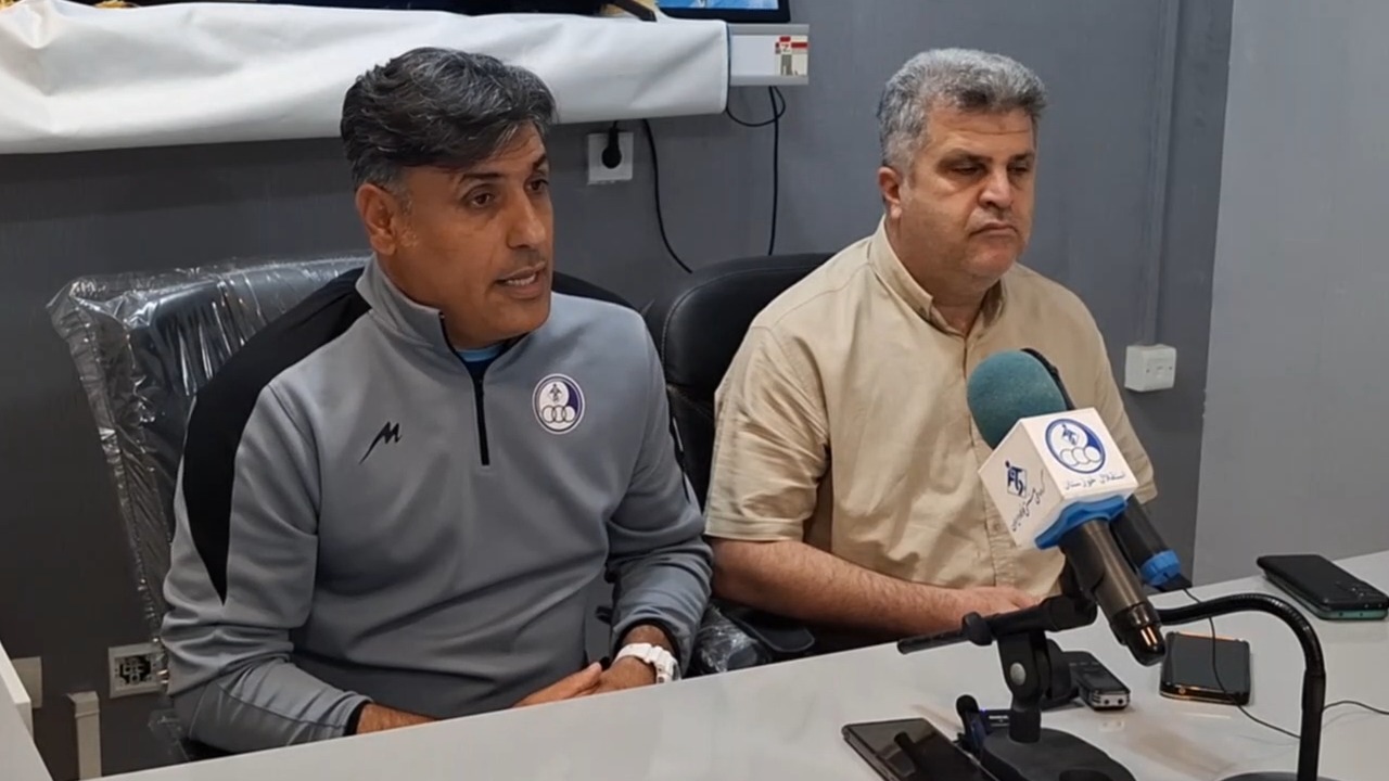 کنفرانس خبری خلیفه اصل سرمربی استقلال خوزستان