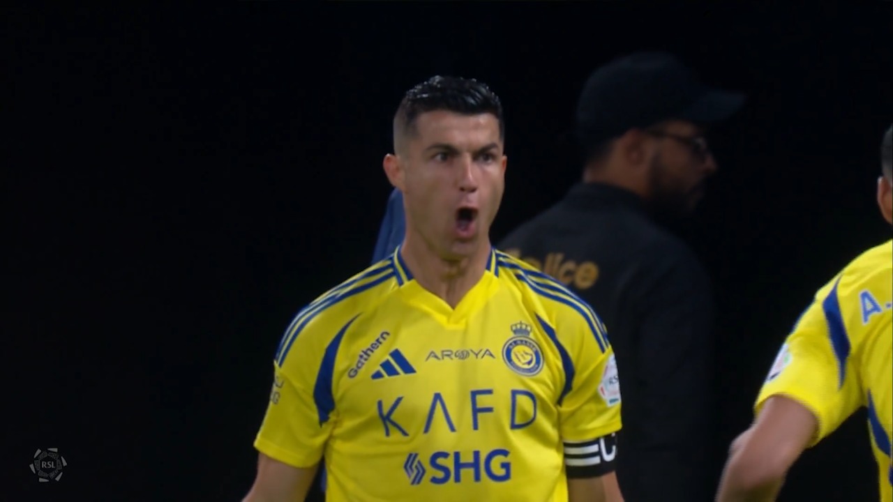 گل دوم النصر به الهلال (کریستیانو رونالدو)
