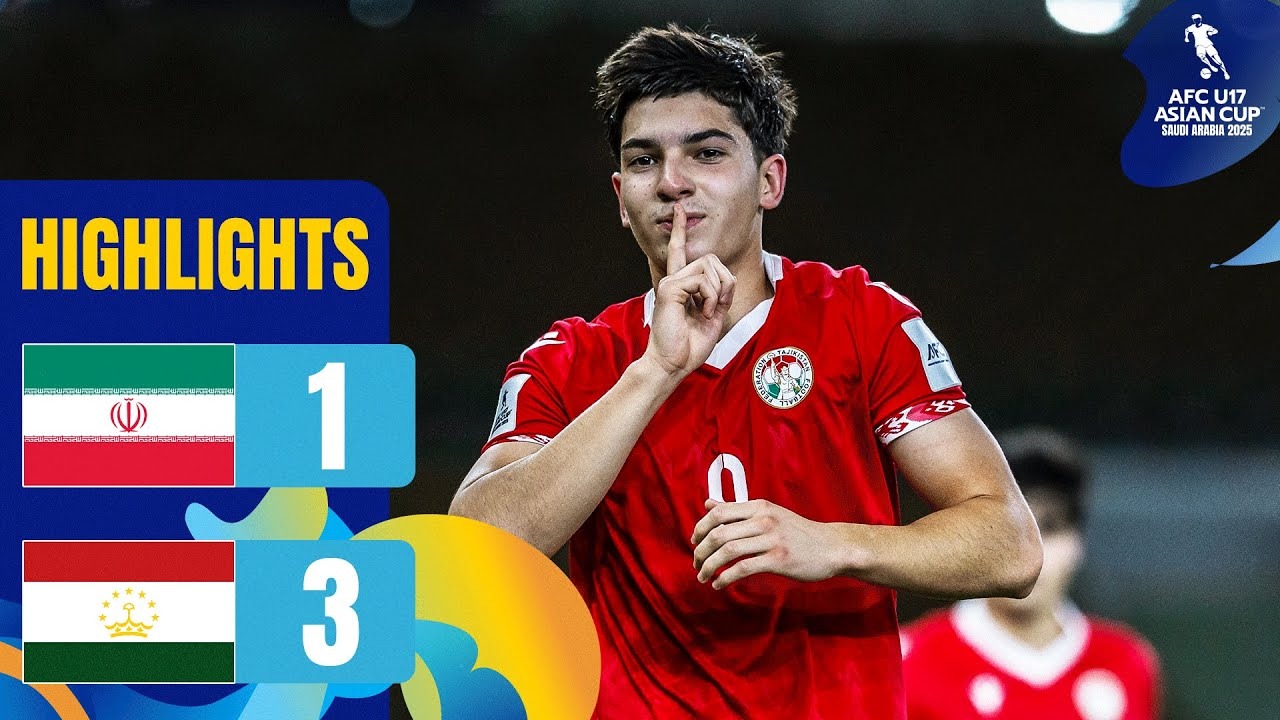 خلاصه بازی نوجوانان ایران 1-3 نوجوانان تاجیکستان