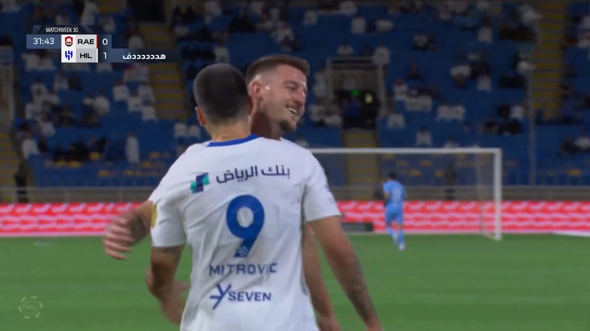 گل اول الهلال به الرائد (الکساندر میتروویچ) فوتبالی | 