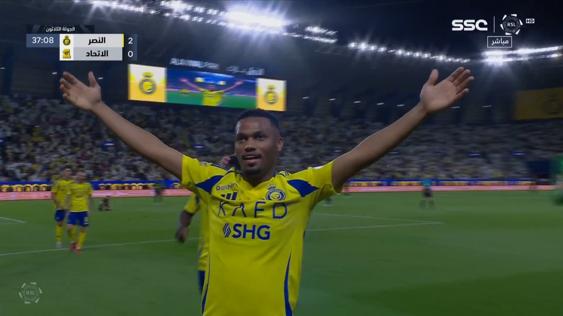 گل دوم النصر به الاتحاد (آیمن احمد)