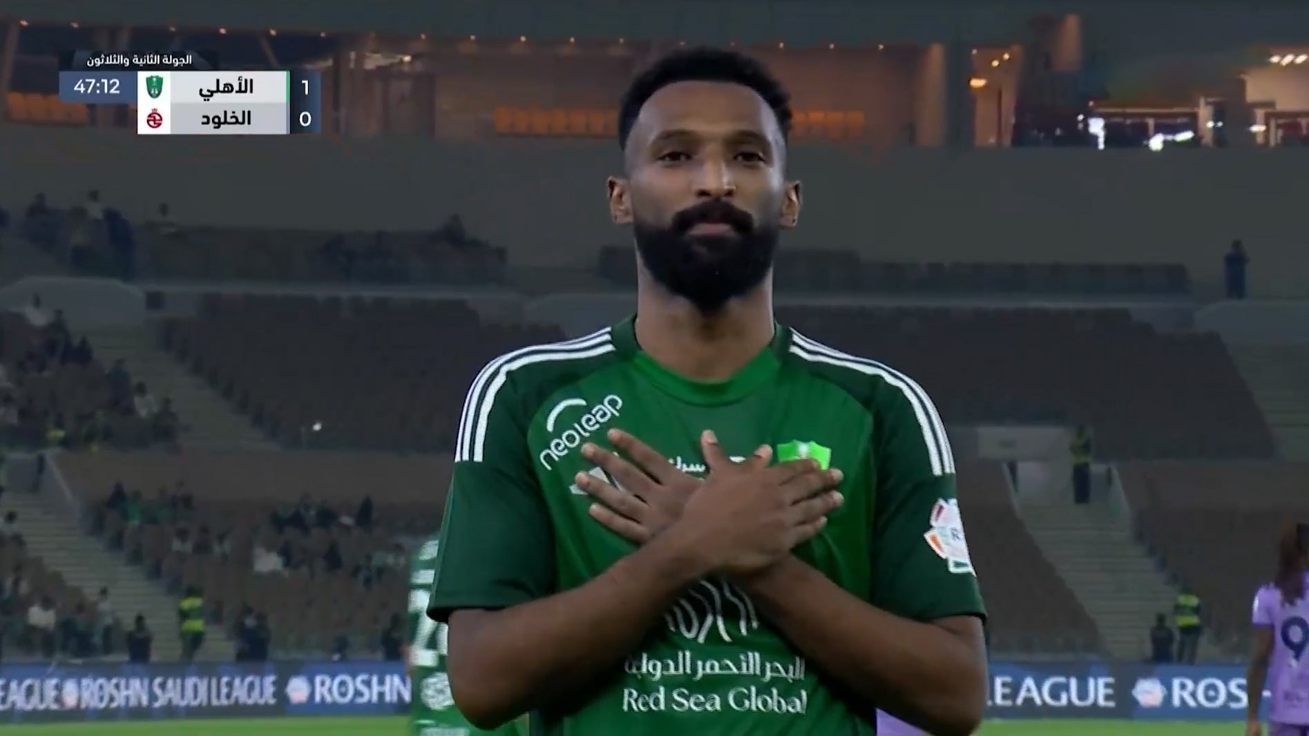 گل اول الاهلی عربستان به الخلود (گابریل ویگا)