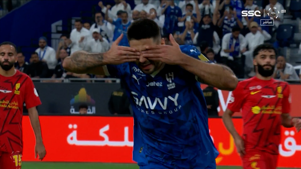 گل اول الهلال به القادسیه عربستان (میتروویچ) فوتبالی | 