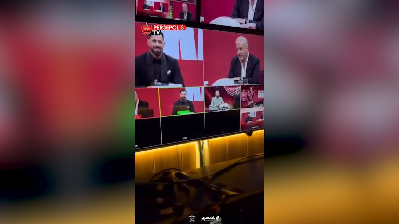 ویدیویی از پشت صحنه تمدید قراداد حسین کنعانیزادگان با پرسپولیس