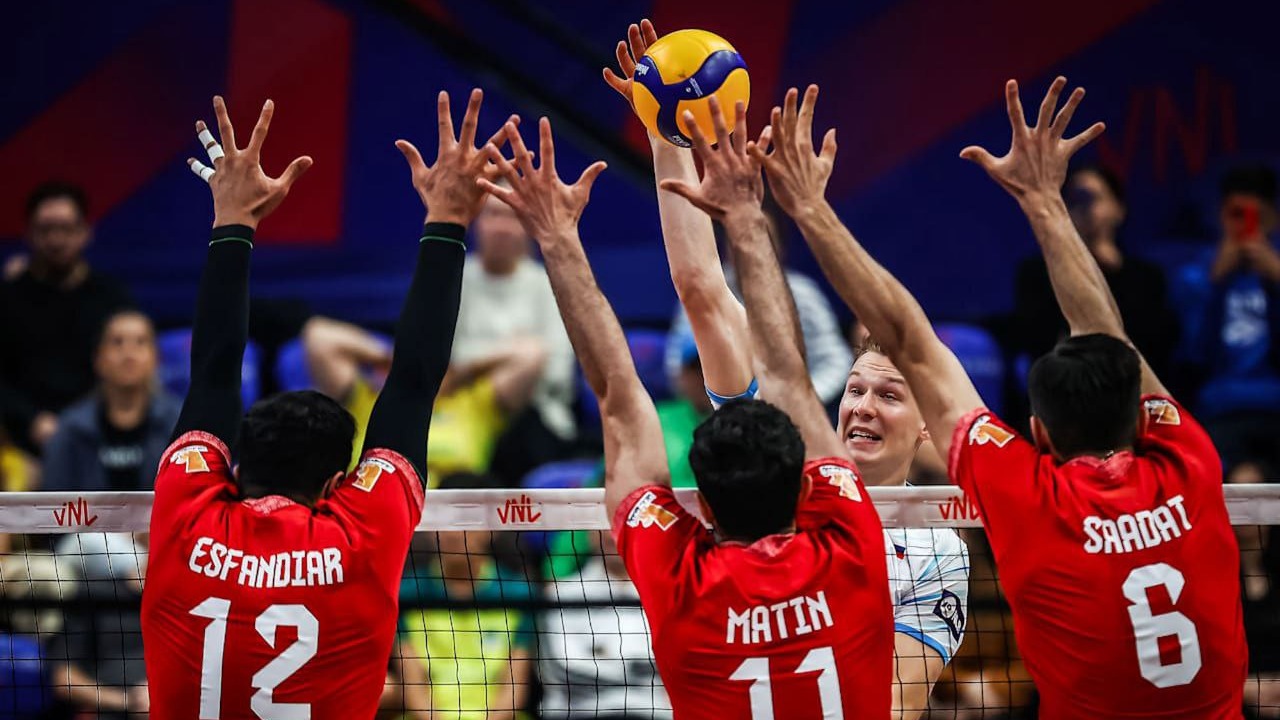 خلاصه بازی ایران 2-3 اسلوونی (لیگ ملت های والیبال 2025)