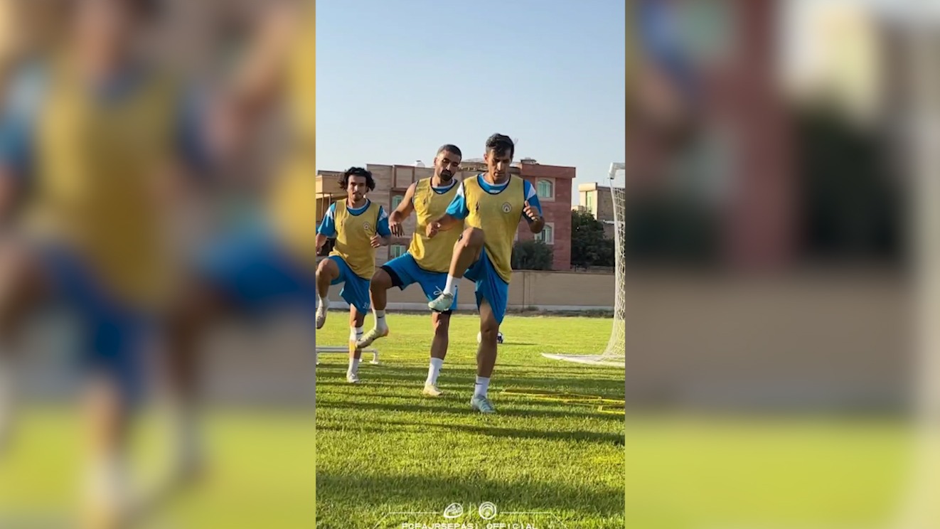 تمرینات بازیکنان فجر سپاسی پیش از دیدار مقابل پرسپولیس