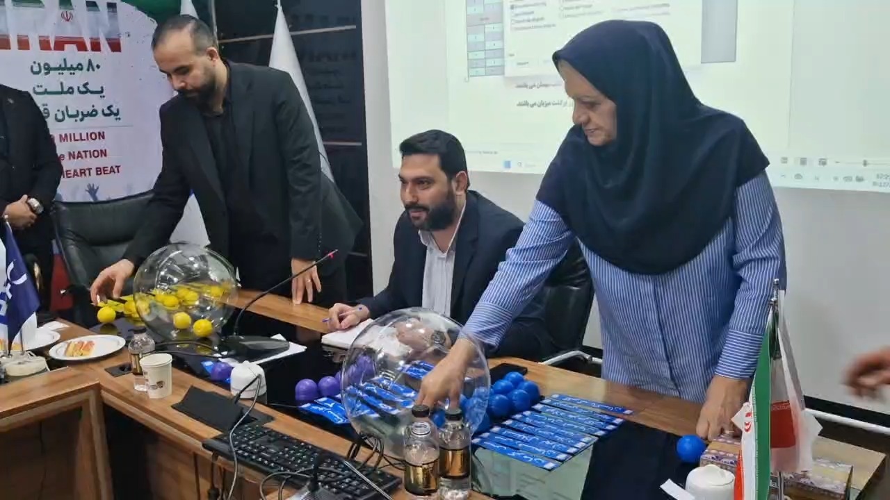 مراسم قرعه کشی لیگ فوتسال بانوان ایران