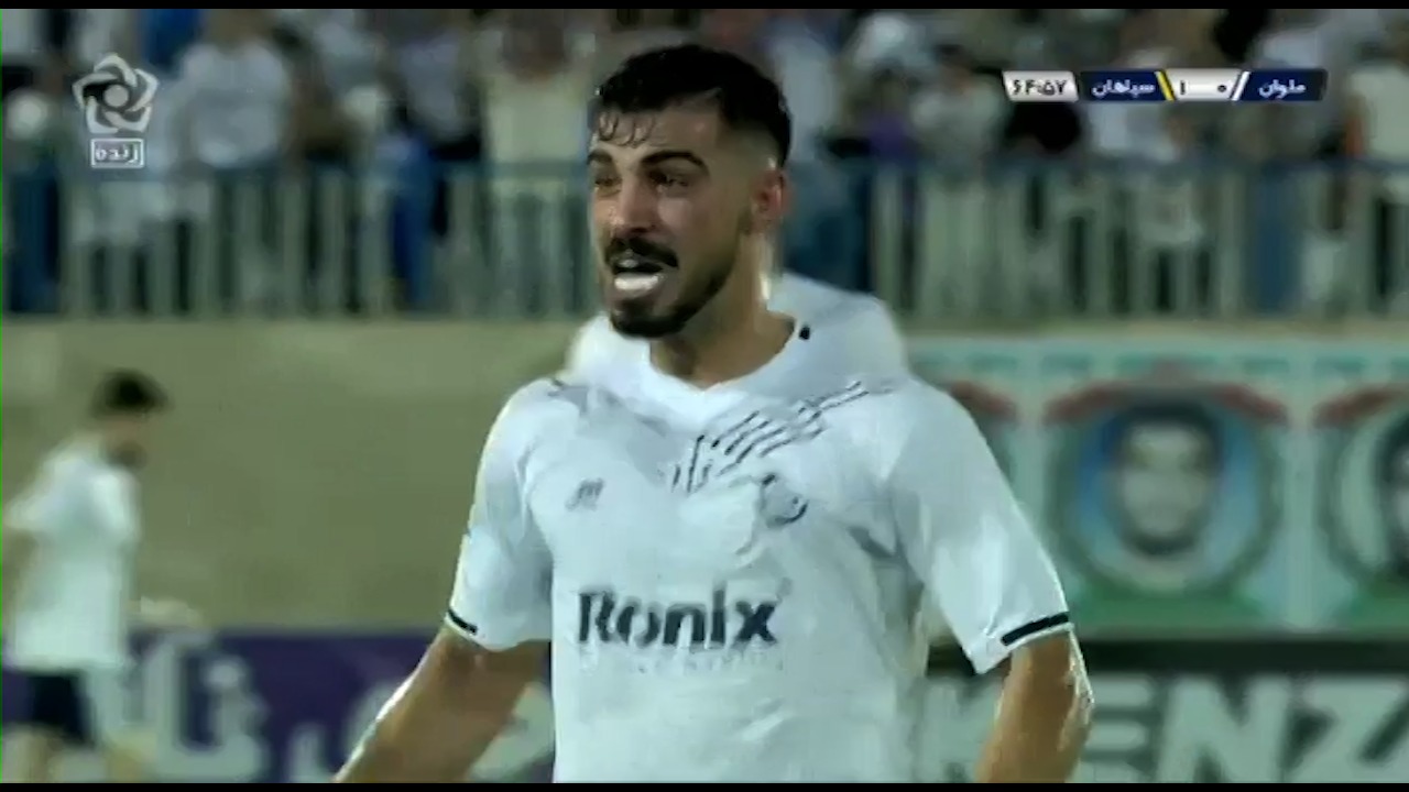گل اول ملوان به سپاهان (حسین صادقی)