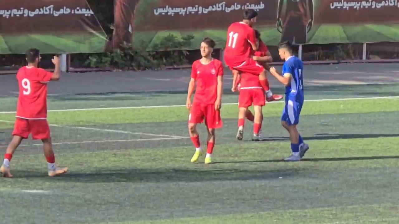 گل اول جوانان پرسپولیس به جوانان استقلال (امیرمحمد رضایی)