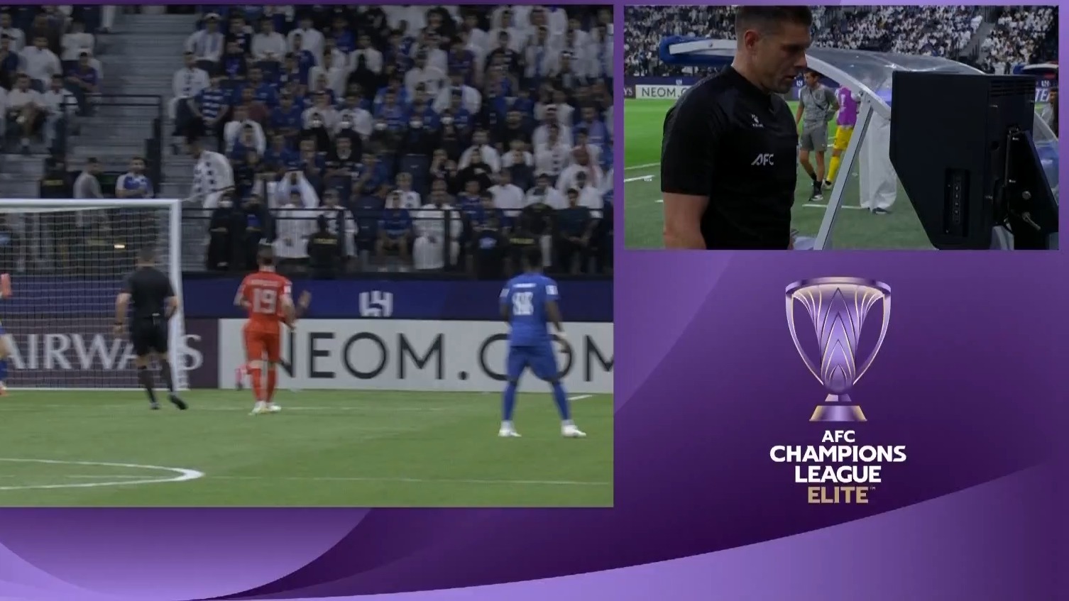 گل اول الهلال به الدحیل پس از بازبینی مردود اعلام شد