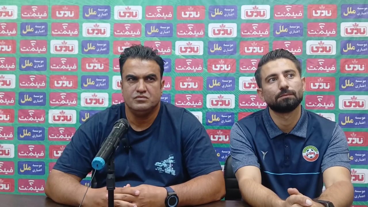 کنفرانس خبری سرمربی بعثت کرمانشاه بعد از بازی با مس کرمان