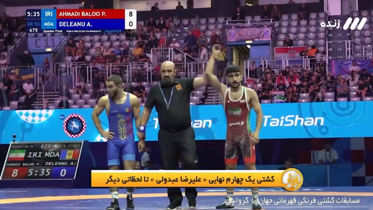 صعود پیام احمدی به نیمه نهایی با شکست حریفی از مولداوی زیر 25 ثانیه