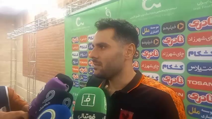 مصاحبه بازیکنان پس از تساوی مس رفسنجان و شمس آذر