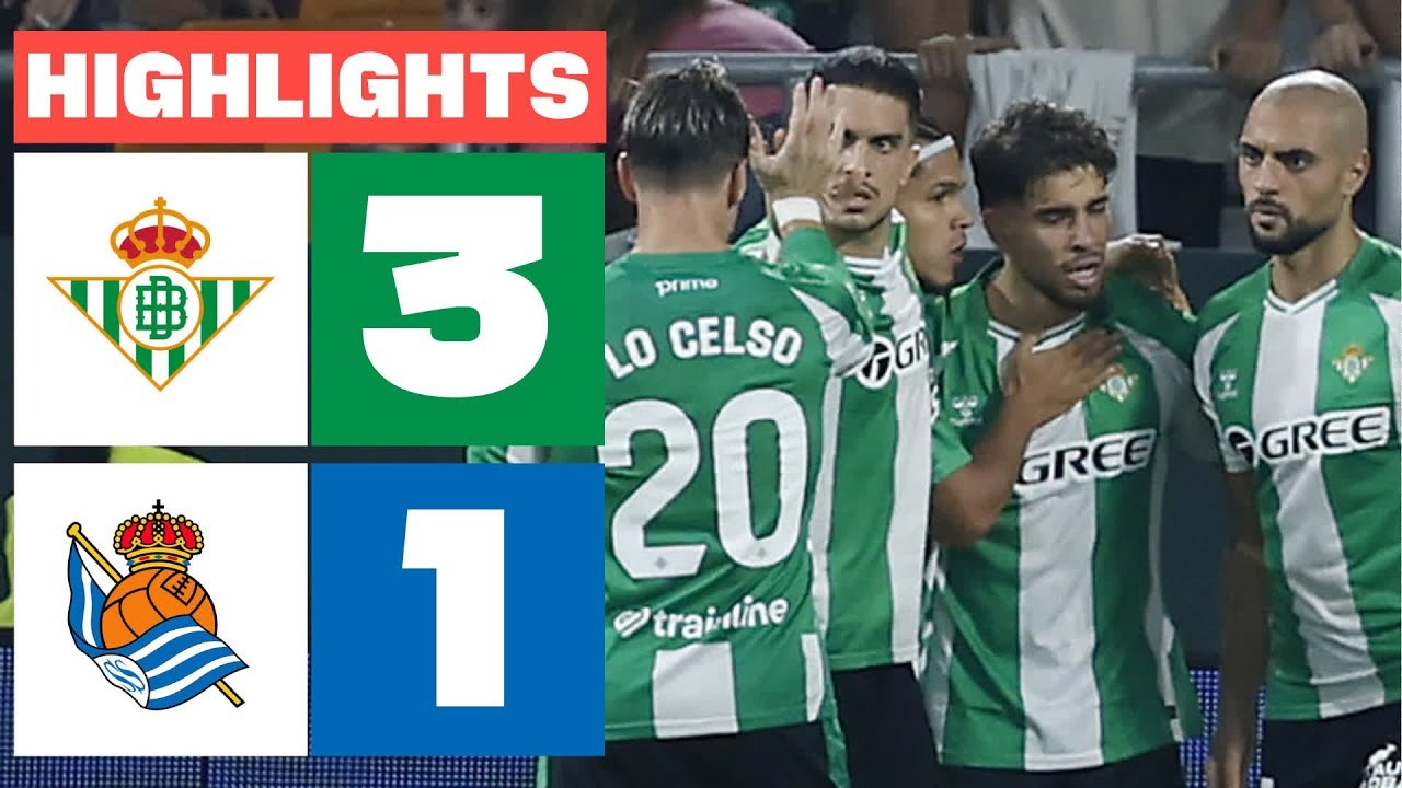 خلاصه بازی رئال بتیس 3-1 رئال سوسیداد
