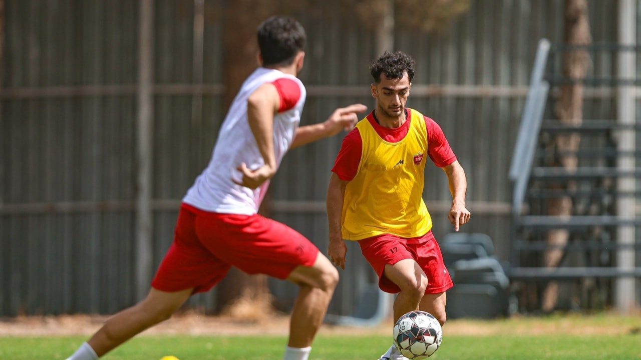تمرین پرسپولیس برای تقابل با ملوان