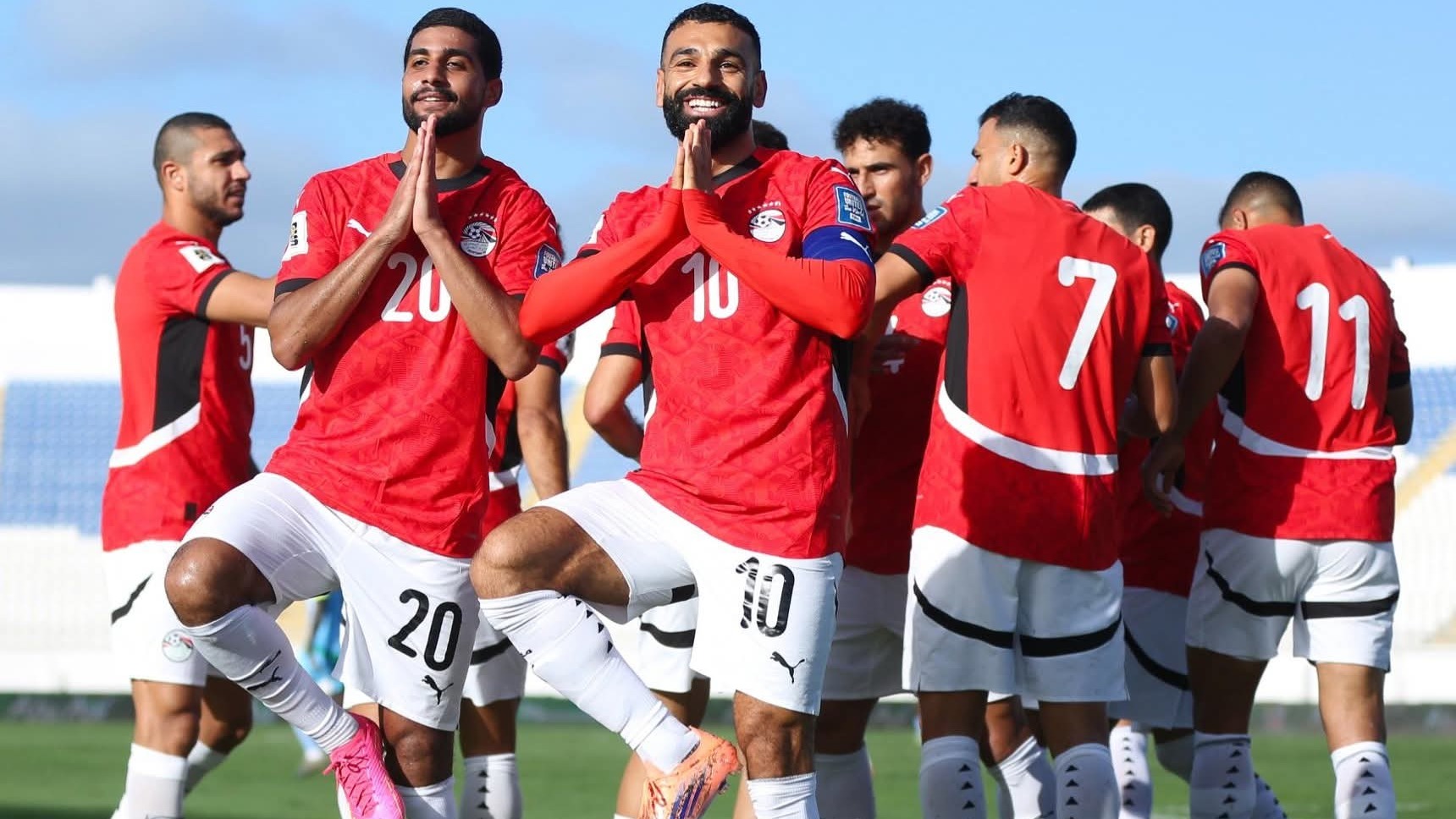 دبل محمد صلاح در دیدار مقابل جیبوتی