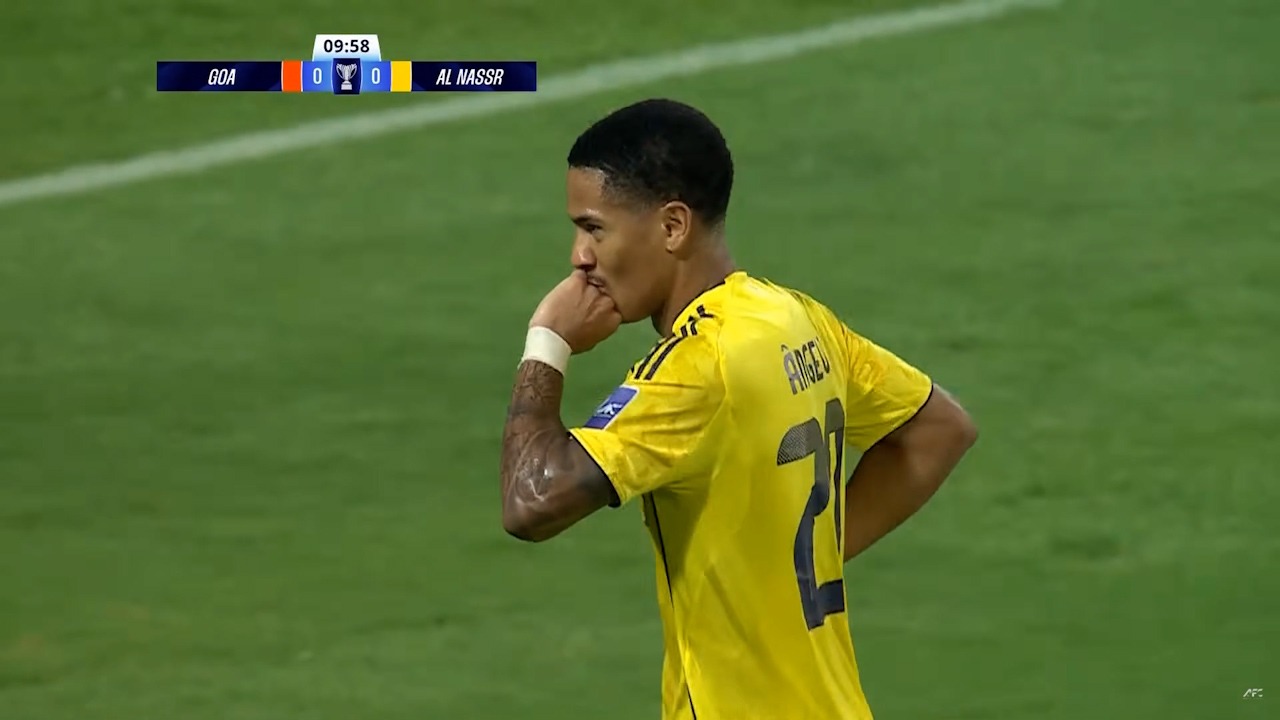 گل اول النصر به گوا (سوپرگل آنجلو)