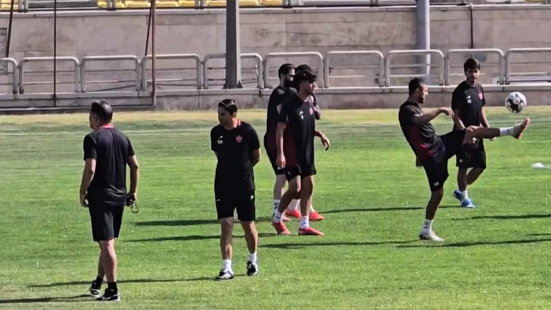 گزارش فوتبالی از تمرین امروز پرسپولیس با حضور وحید هاشیمان (3 آبان)