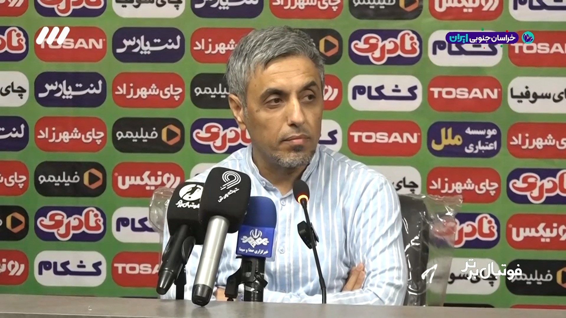 جنجالی و درگیری لفظی در کنفرانس خبری رسول خطیبی پس از تساوی مس مقابل فجر