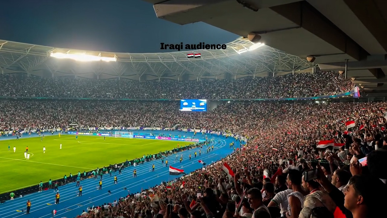 حال و هوای ورزشگاه عراق در شب صعود به پلی آف جام جهانی