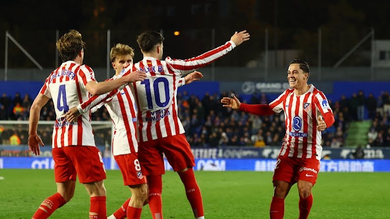 گل اول اتلتیکو مادرید به ختافه (گل به خودی دوئارته)