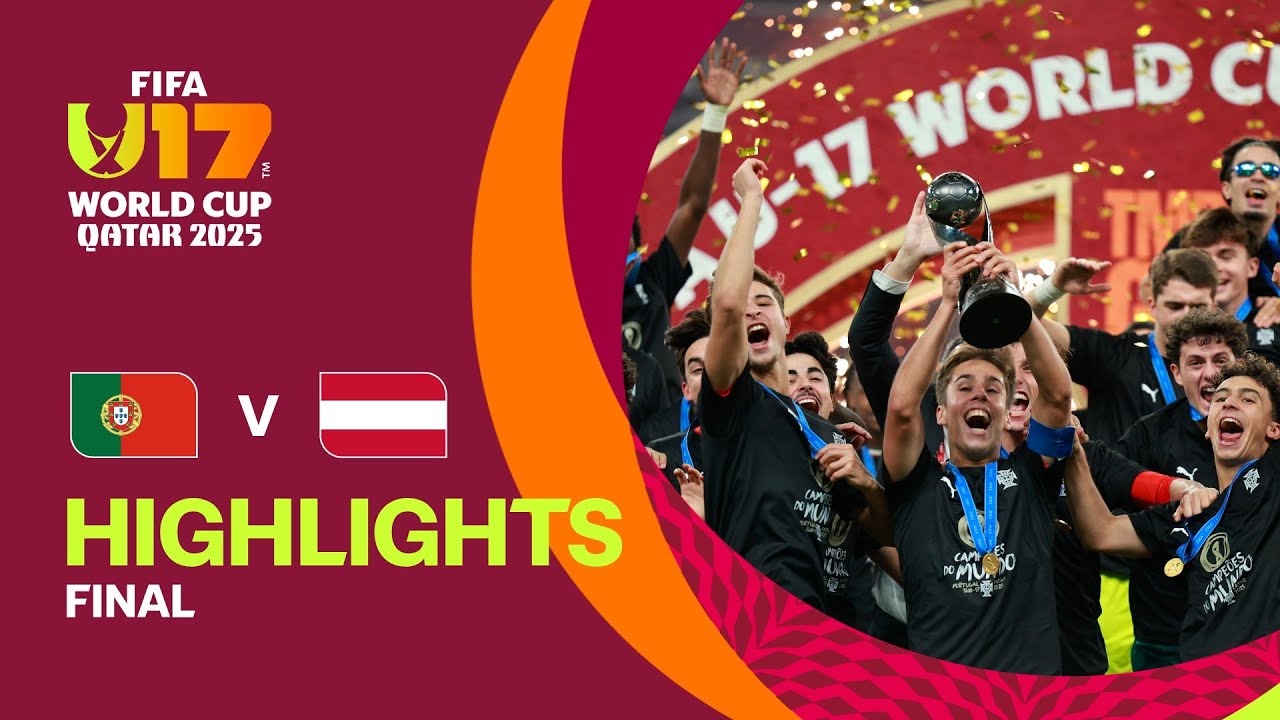 خلاصه بازی پرتغال 1-0 اتریش (فینال جام جهانی نوجوانان 2025)