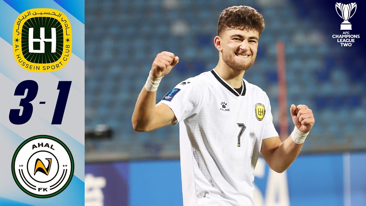 خلاصه بازی الحسین اردن 3-1 آخال (صدرنشینی الحسین در گروه سپاهان)