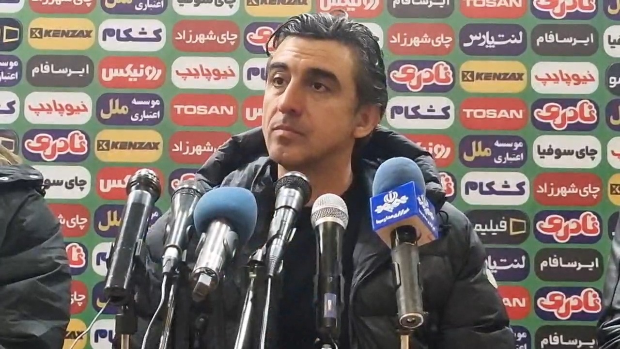 کنفرانس خبری مهدی رحمتی سرمربی خیبر پس از تساوی مقابل پیکان